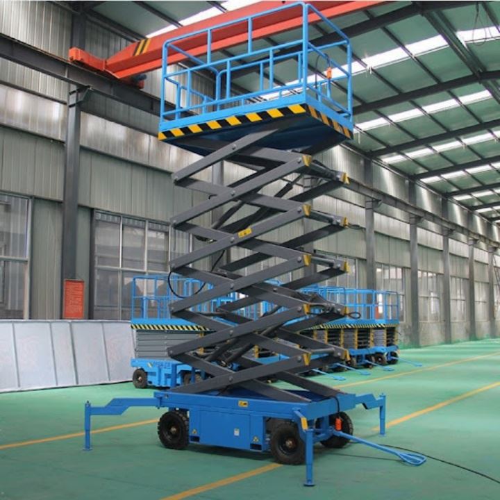 Mobile hydraulische elektrische Scherenhebebühne
