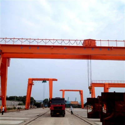 Gummi -Reifen -Doppelgantry -Kran